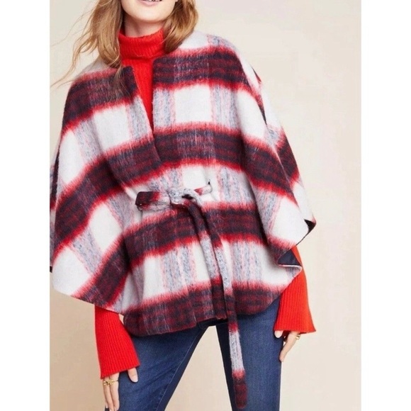 Anthropologie Jackets & Blazers - ✨HP✨NWT Anthropologie Andersen & Lauth Brushed Wool Johanna Capelet Poncho